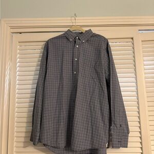 Daniel Cremieux Men's Navy Checkered Button Down Shirt